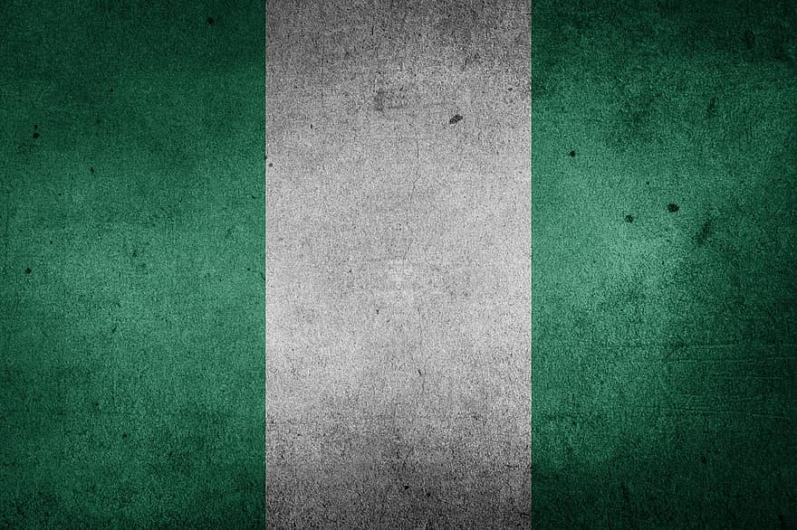 bandeira, Nigéria, África, bandeira nacional