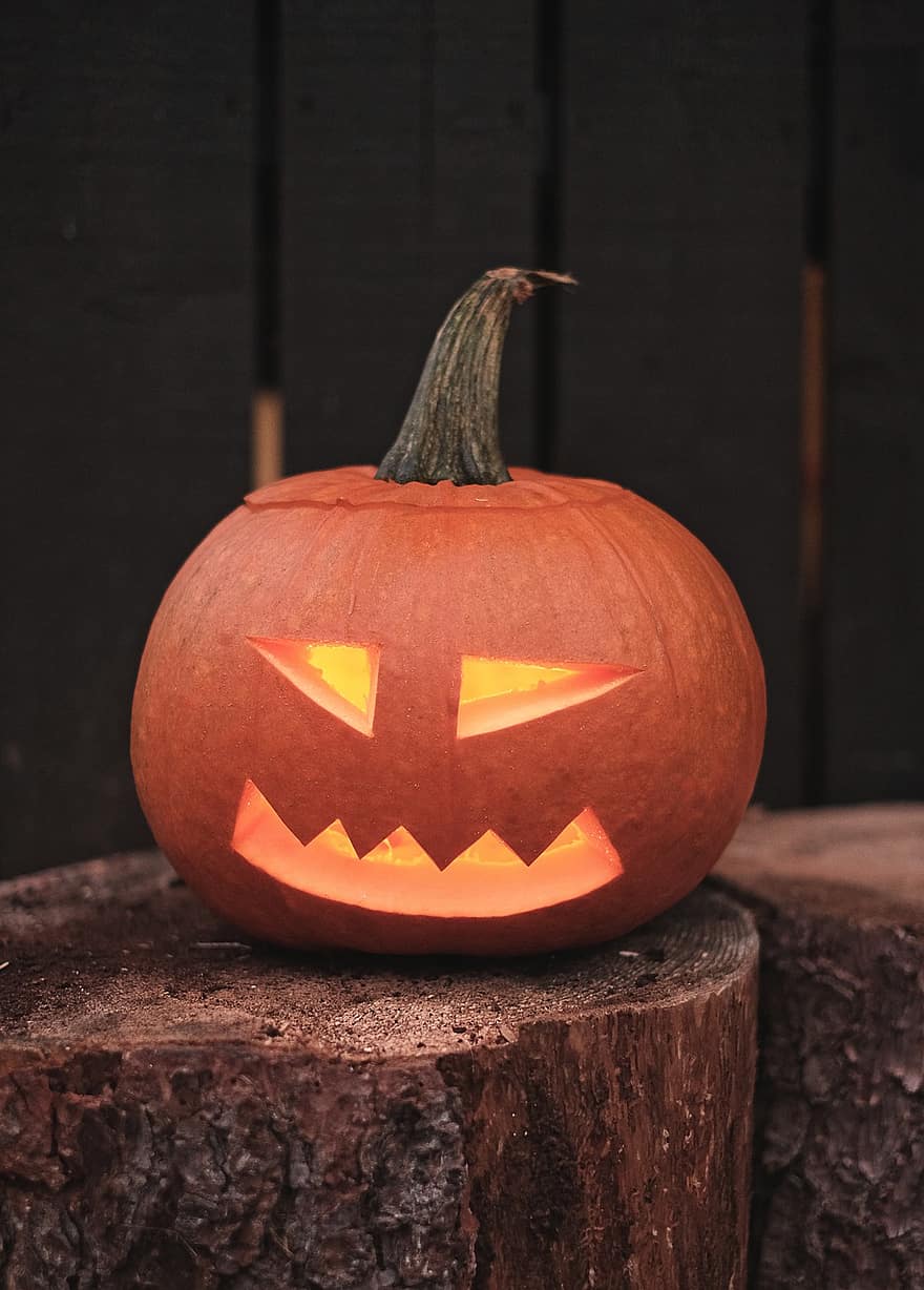 halloween, pompoen, jack-o-lantern, Halloween-lantaarn, gesneden pompoen, Halloween decoratie