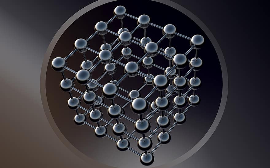 hexahedron, άτομα, μοντέλα, αρχίδια, κατασκευή, 3d, παρουσίαση, κινουμένων σχεδίων, δομή, γεωμετρία