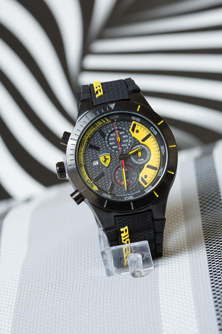 đồng hồ đeo tay, thời gian, Ferrari, giờ, phút, đồng hồ, phụ kiện, thời trang, nhà thiết kế, cận cảnh, đàn ông