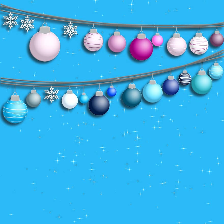 kerstballen, decoratie, Kerstmis