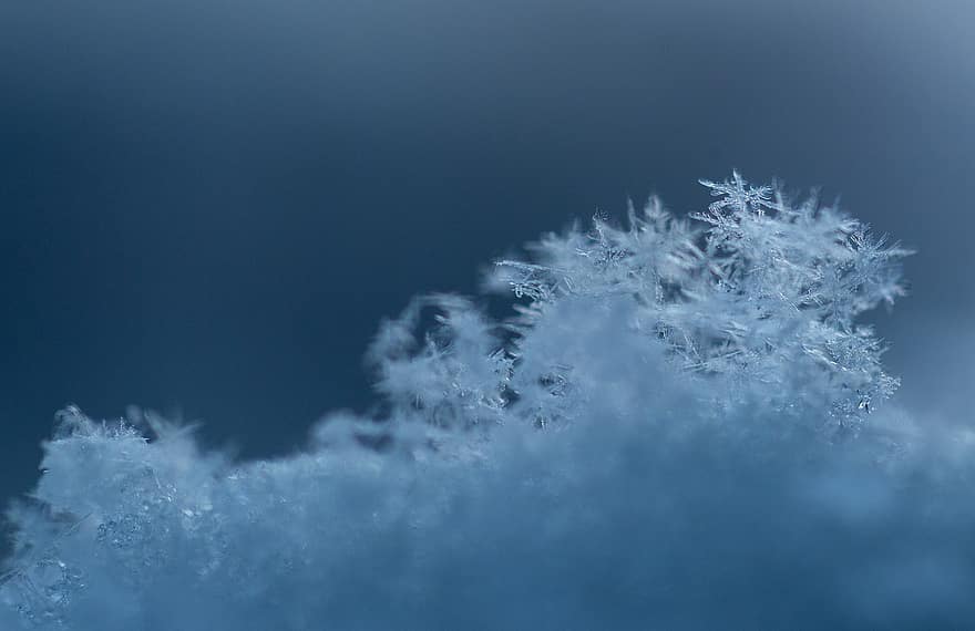 Snowflakes, Ice, Winter, Cold, Frozen, Ice Crystals, Snow, Nature