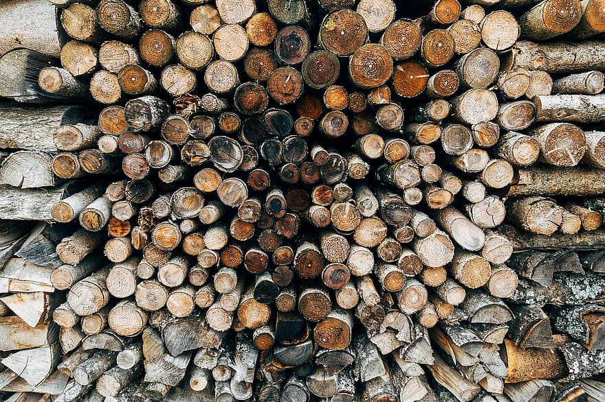 Wood, Fire, Campfire, Heat, Stack, Renewable, Forest, Log, Firewood, Energy, Nature