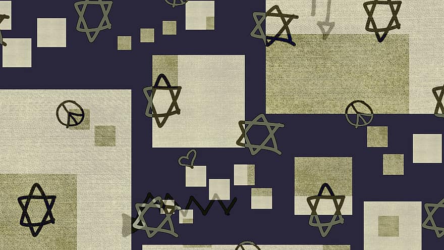 estrela de Davi, padronizar, papel de parede, magen david, judaico, judaísmo, Símbolo judeu, Estrela, religião, símbolo, quadrado