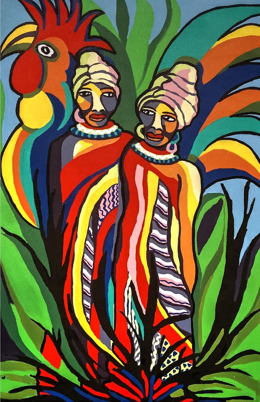afrikkalainen taide, maali-, taiteellinen