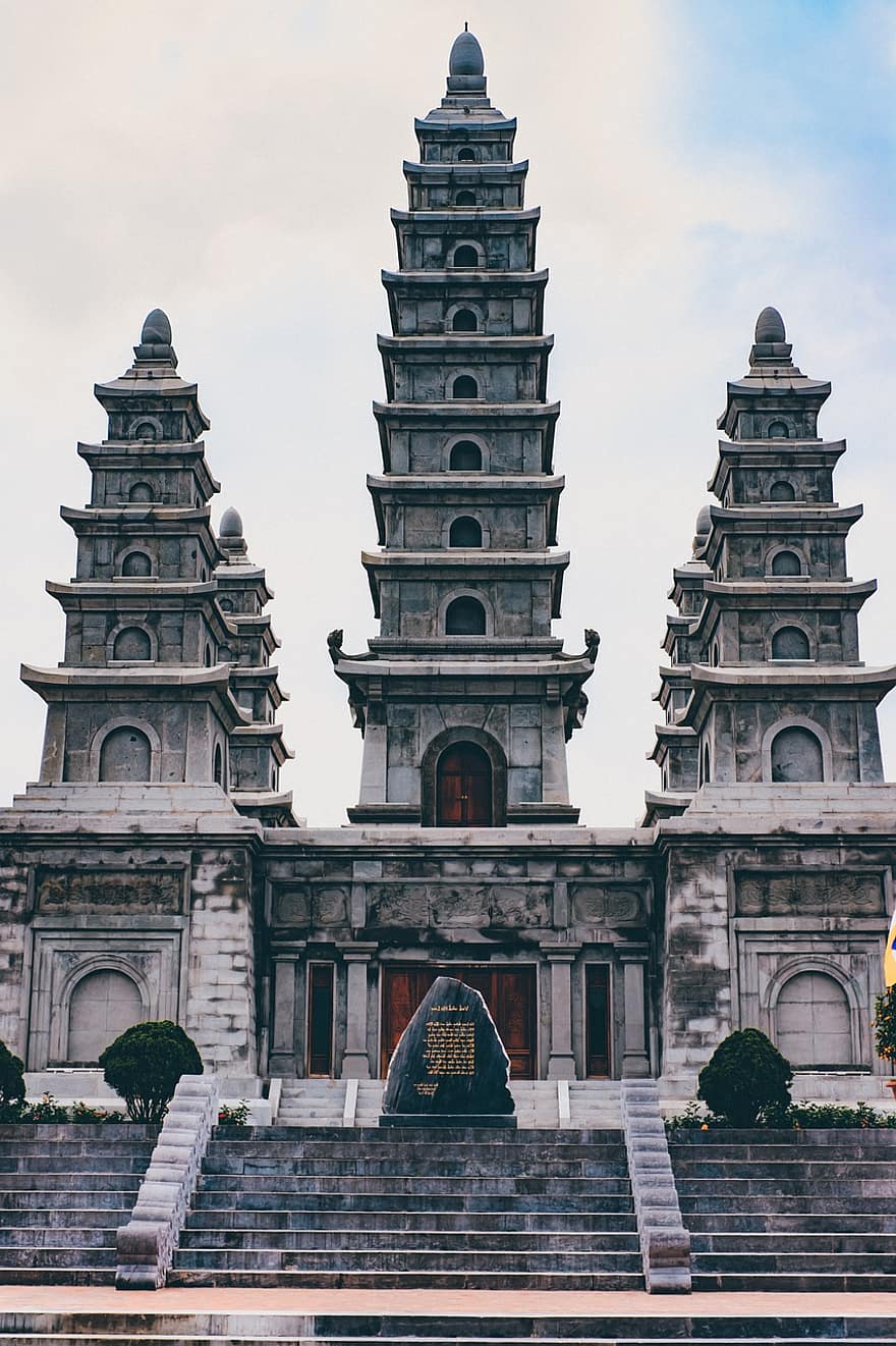 Kuil, Asia, perjalanan, pariwisata, halong, Vietnam, Arsitektur, agama, tempat terkenal, budaya, sejarah