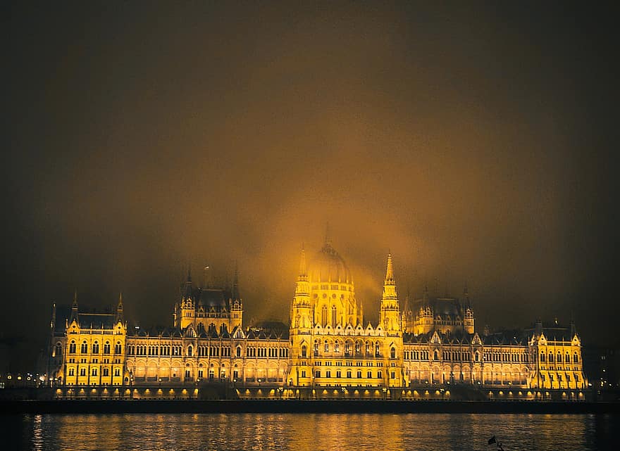 zamek, podróżować, turystyka, Budapeszt, parlament, duna