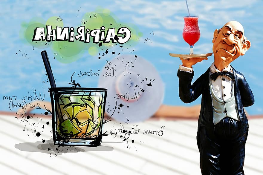 Caipirinha, Cocktail, Drink, Operation, Upper, Waiter, Pool, Lady, Alcohol, Recipe, Party