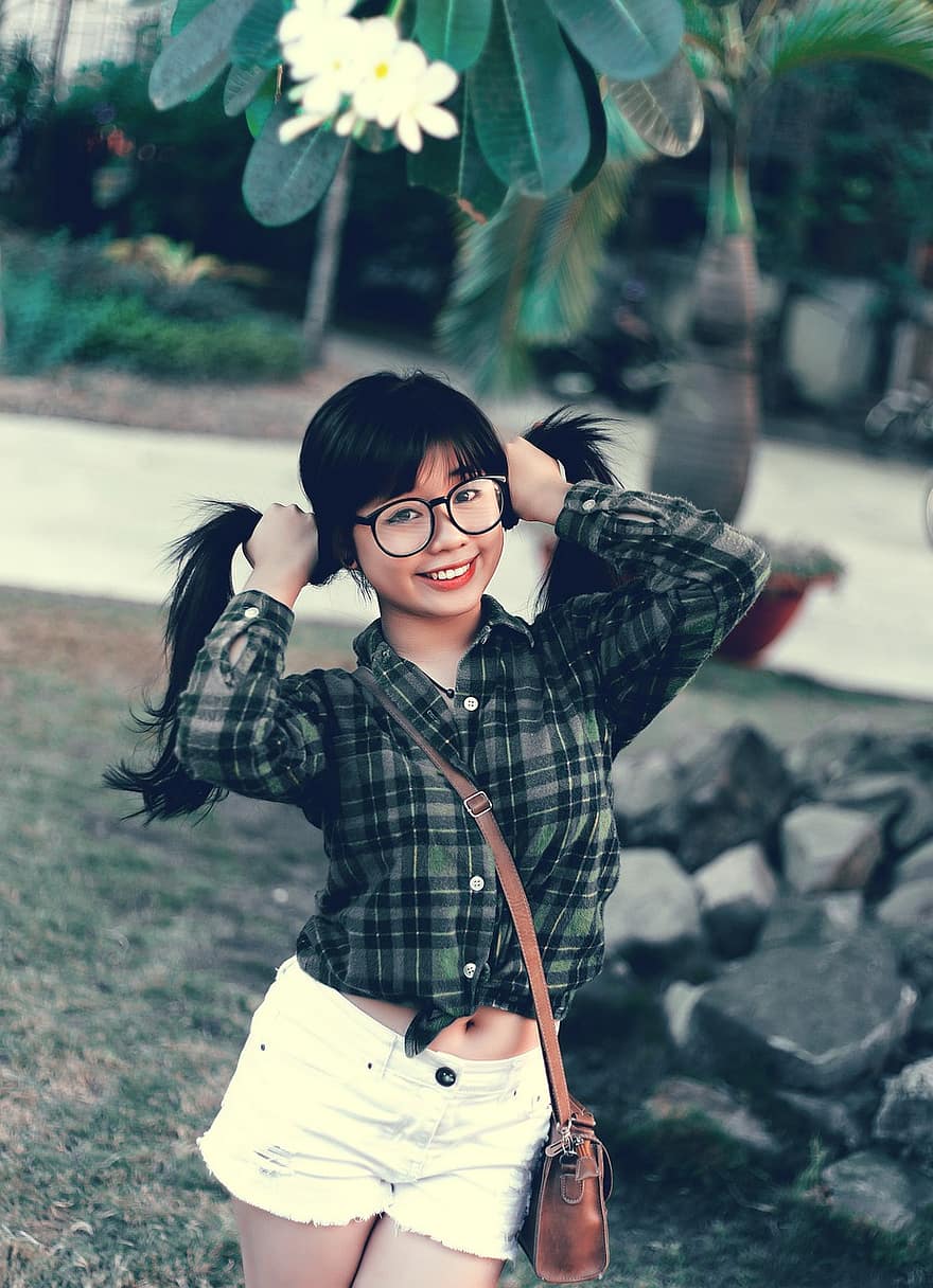 Vietnamees meisje, leuke foto, afbeelding, Azië