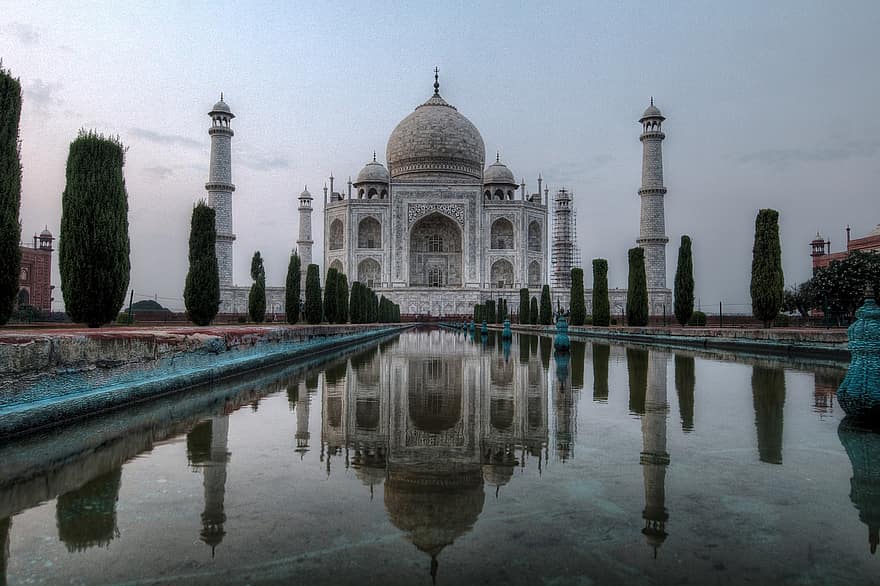 Indie, Taj Mahal, náboženství, rajastan, mauzoleum, agra, historické místo, architektura