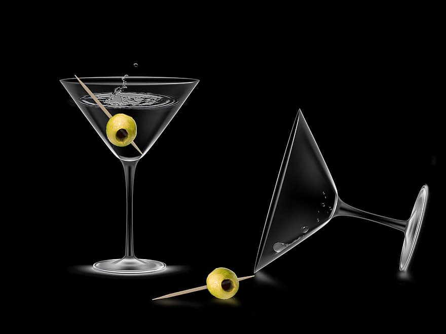 Martini, Cocktail Glass, Alcoholic Drink, Drink, Cocktail