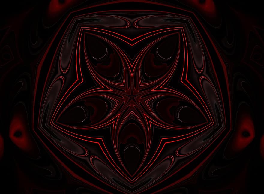 Rosette, Mandala, Kaleidoskop, rote Tapete, roter Hintergrund, Ornament, Tapete, Dekor, dekorativ, symmetrisch, Textur