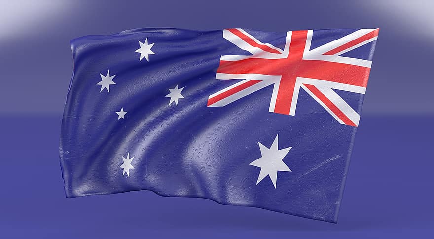 Австралия, флаг, страна, австралиец, патриотизм, национальный, нация, звезда, Британия, патриот, синий