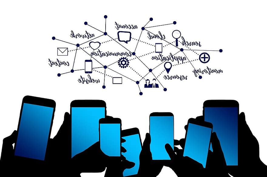 smartfon, mobilny, sygnał, siła sygnału, recepcja, digitalizacja, ręce, glob, kontynenty, networking, komputer