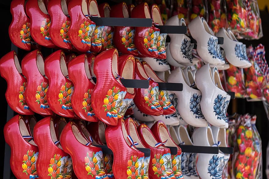 Rows Of Clogs, Clogs, Coloured Clogs, shoe, store, multi colored, fashion, clothing, cultures, retail, large