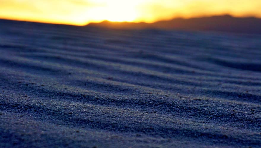 posta de sol, sorra, dunes, dunes de sorra, sorrenca, paisatge, horitzó, macro, fons de pantalla