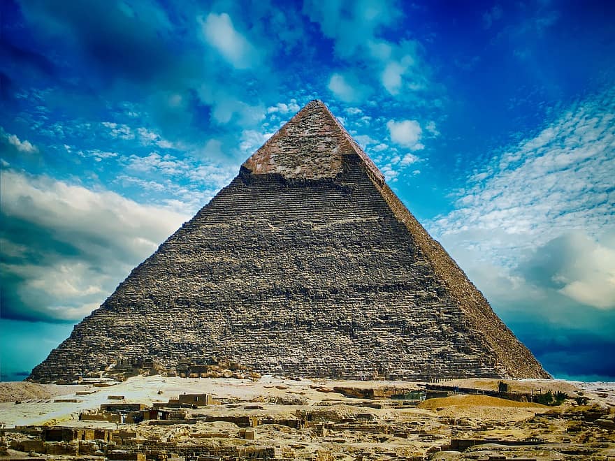 Pyramide, Ägypten, uralt, Gizeh, Monument, Archäologie, Pharao, die Architektur, Wahrzeichen, Kultur, Kairo