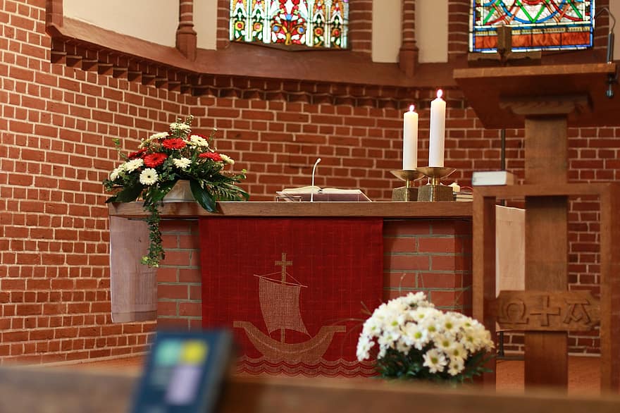 altare, kyrka, kyrka altare