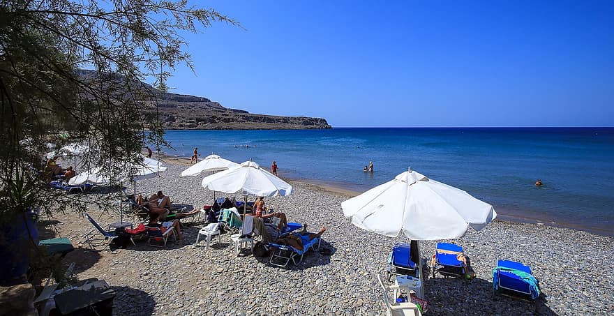 crete, grekland, förlisning, strand, kust