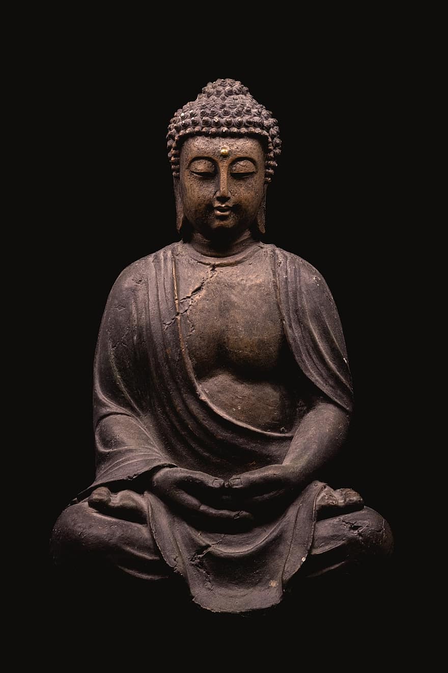 Buddha, elmélkedés, szerzetes, vallás, kolostor, buddhizmus, lelki, ébredés, belső, pihenés, kiegyensúlyozott