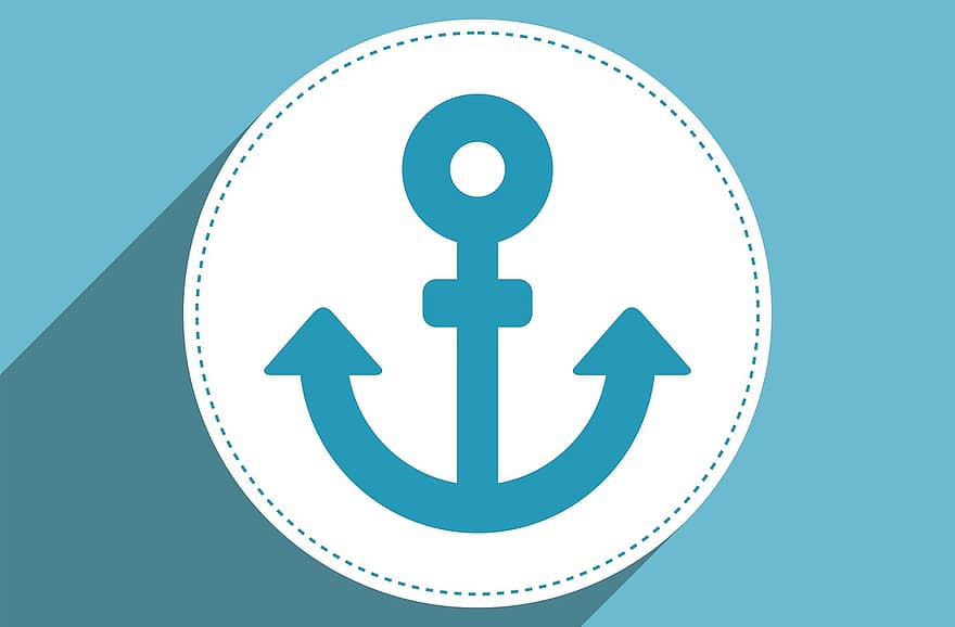 ancoră, navigație, nautic, maritim, bleumarin, marin, simbol, apartament