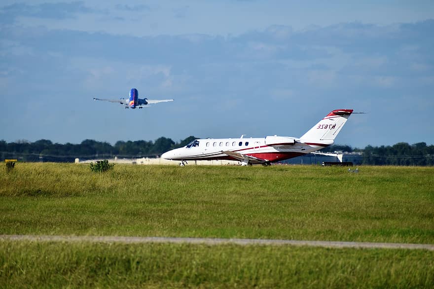uçak, özel jet, havalimanı, taşıma, havacılık, asfalt, uçuş, William Hobby Havaalanı, houston, Teksas