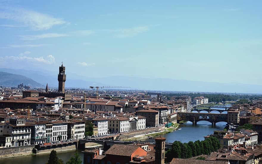 город, Италия, Florença, архитектура, история, древний, путешествовать, городской пейзаж, известное место, крыша, культуры