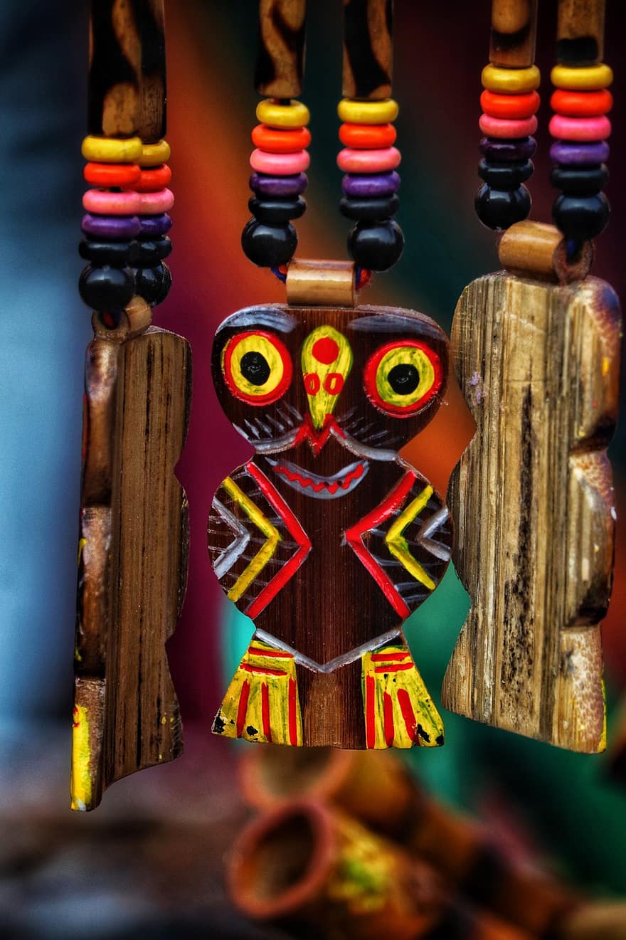 arte, de madera, hecho a mano, Art º, artista, madera, multi color, culturas, de cerca, recuerdo, cultura indígena