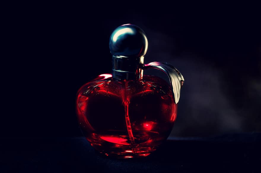 kozmetikum, parfüm, fényesség, nő, befőttes üveg, illat, alma