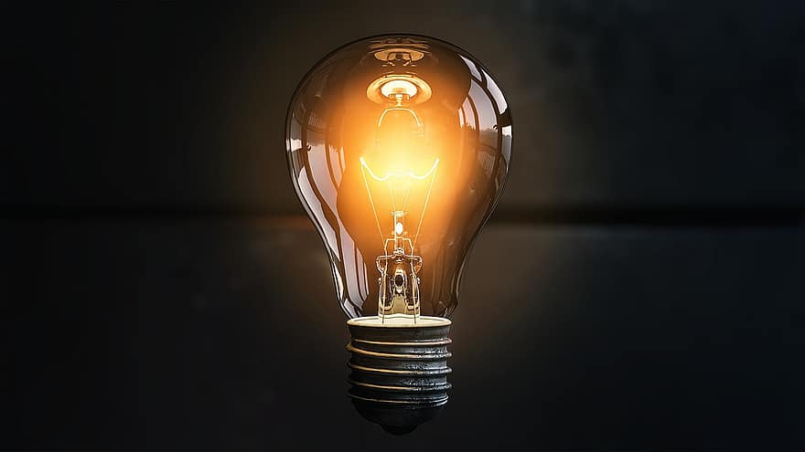 lampadina, idea, illuminato, ispirazione, luce, energia, elettricità, creativo, innovazione, immaginazione, invenzione