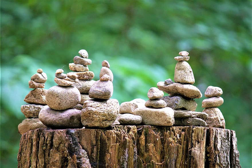 akmeņi, akmens, līdzsvaru, sabalansēti ieži, sabalansēti akmeņi, meditācija, zen, uzmanība, garīgums, harmonija
