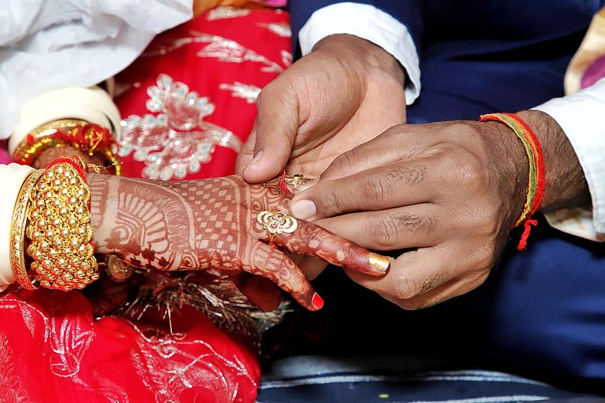 brud, Brudgom, hænder, bryllup, holde, traditionelle bryllup, par, sammen, kærlighed, elskere, nygifte