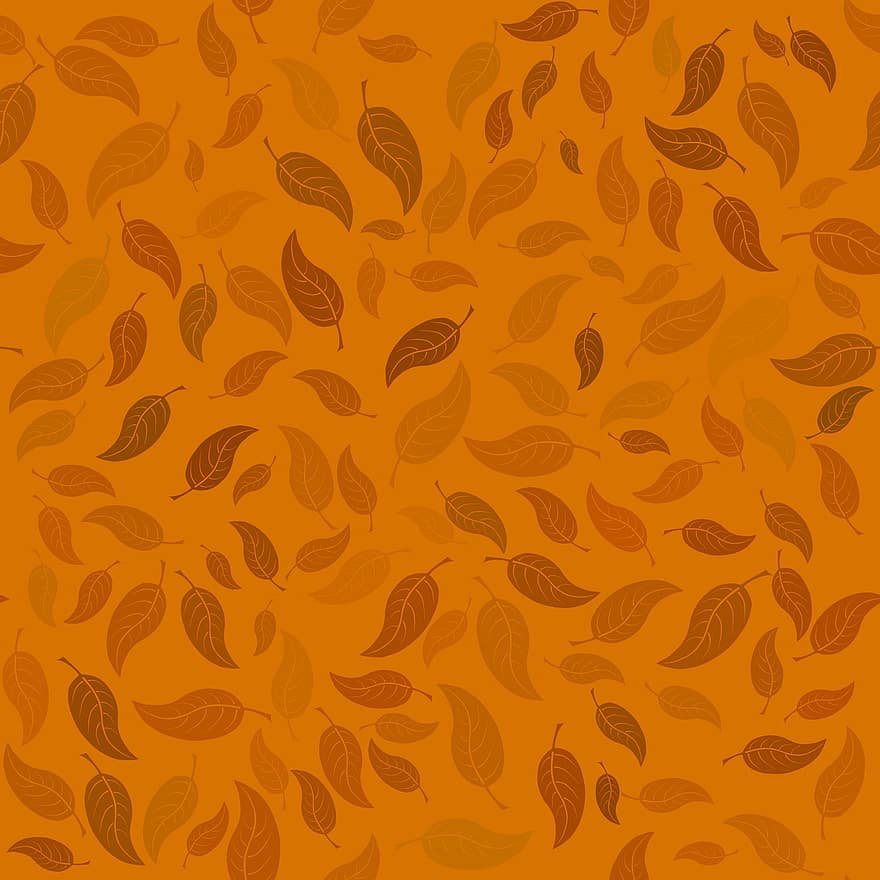 秋、葉、パターン、設計、シームレス、紅葉、秋の季節、落葉、色落ち、オレンジ色の葉、バックグラウンド