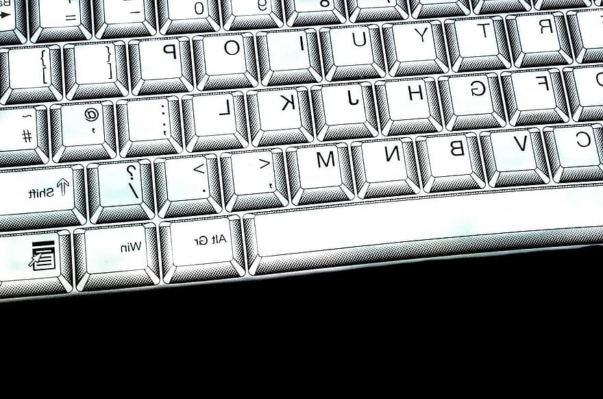 tastatur, nøkkel, borde, hvit, laptop, Tast inn, bakgrunn, isolert, inngang, alfabet, Bar