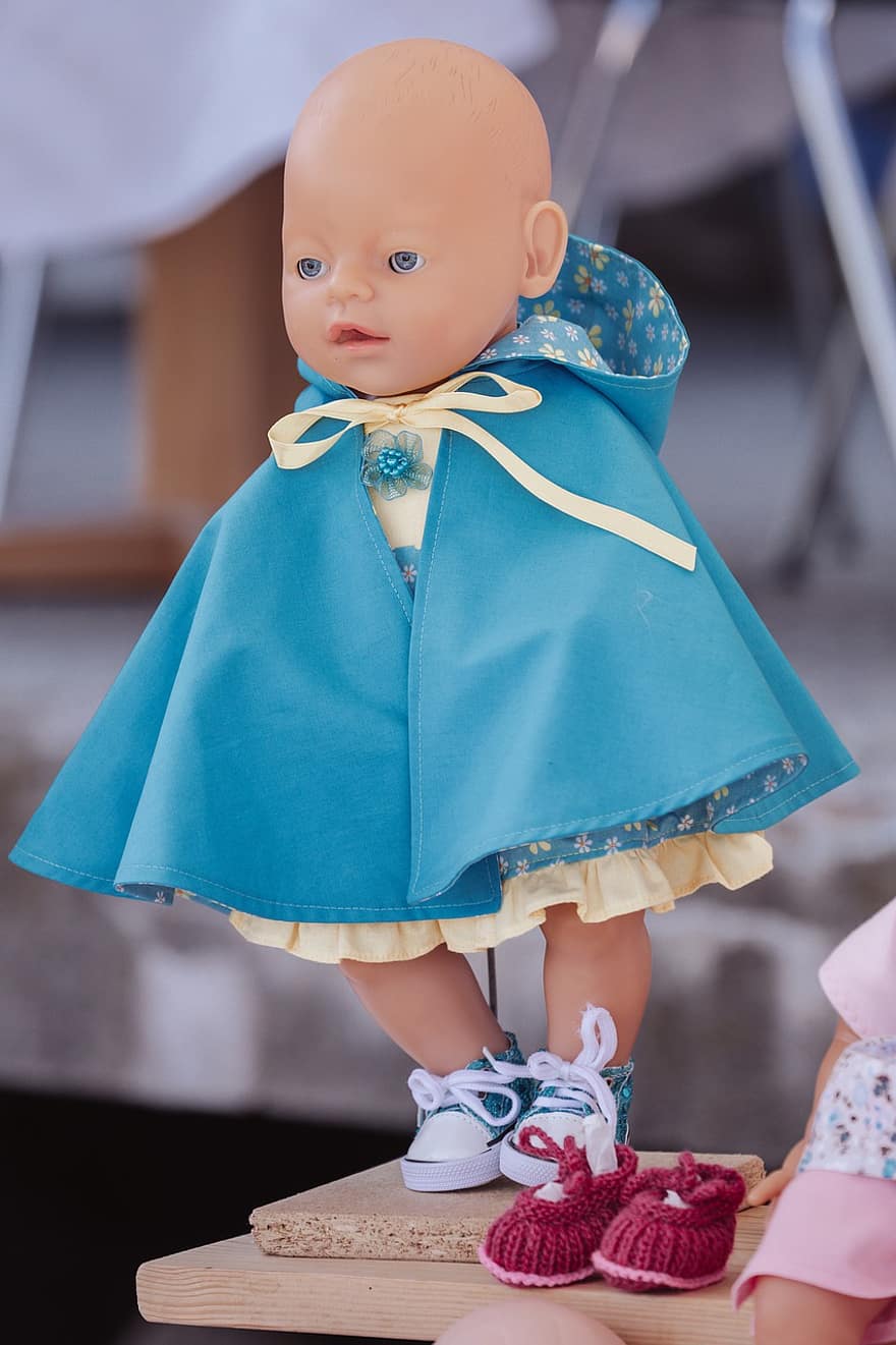 Bambola, Vestiti per bambole, pioggia, cappotto, scarpe, fatto a mano, bambino, piccolo, carina, infanzia, una persona