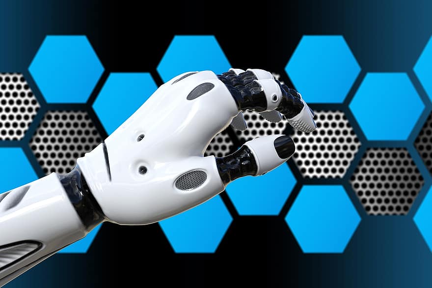 technologie, robot, futuristický, android, umělý, kyborg, inteligence