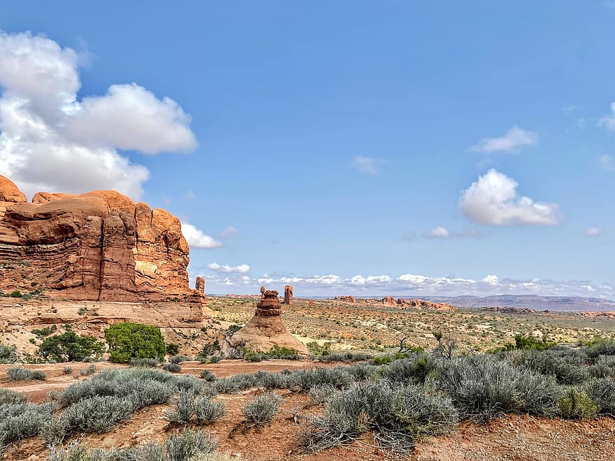 arcos parque nacional, utah, moab, pedra vermelha, natureza, geologia, erosão, arenito, caminhada, ocidental, oeste
