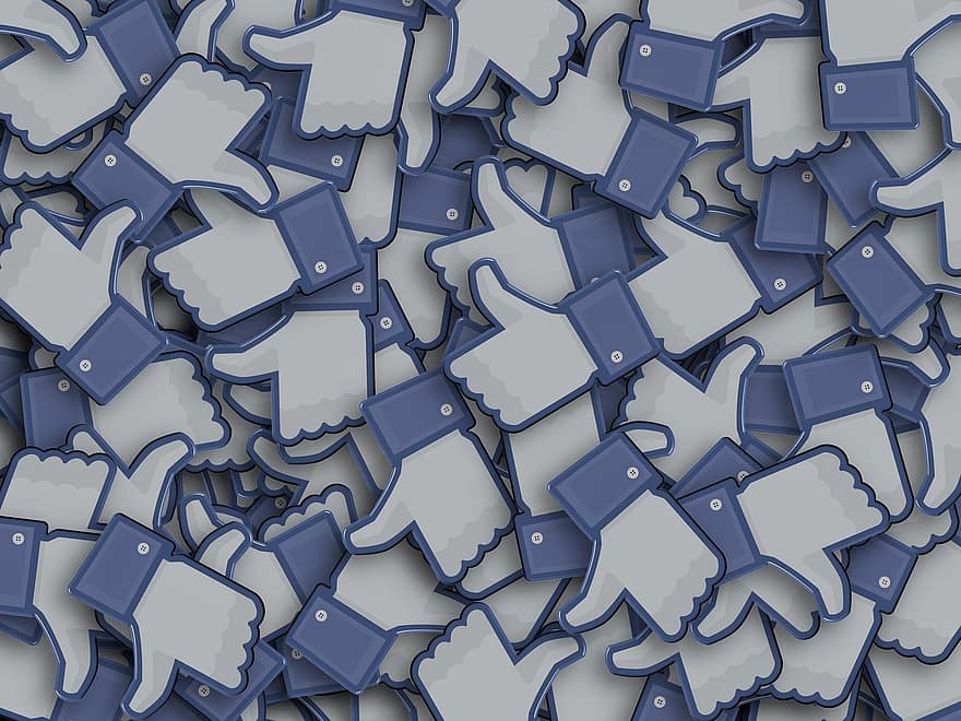 Facebook, ícone, gostar, polegar, Ícones do Facebook, social, Internet, meios de comunicação, placa, símbolo, botão