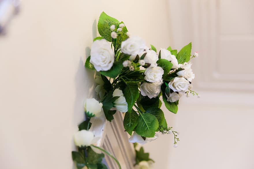 Flor branca, decoração floral, decoração, floral