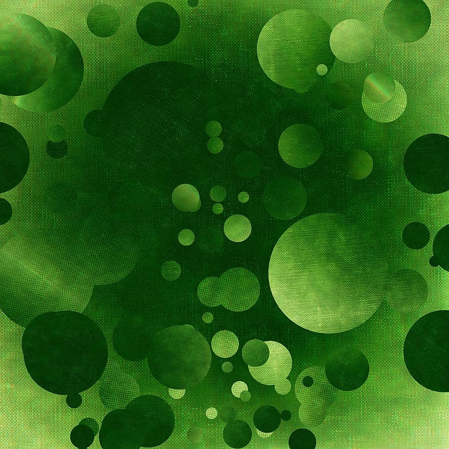 fragment, cercle, imatge de fons, tela, verd