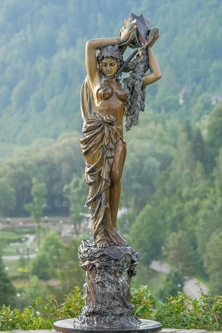 статуята, статуята на, скулптура, характер, изкуството на, жена, исторически, паметник, фигура, Muszyna