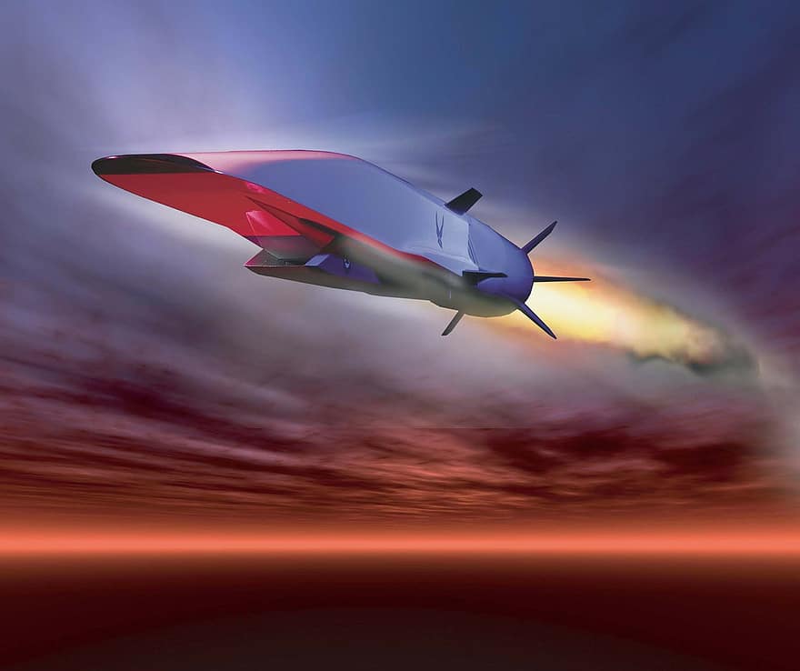 fly, rumskib, flyvningen, hurtig, aerodynamik, futuristisk, X-51a Wave Rider