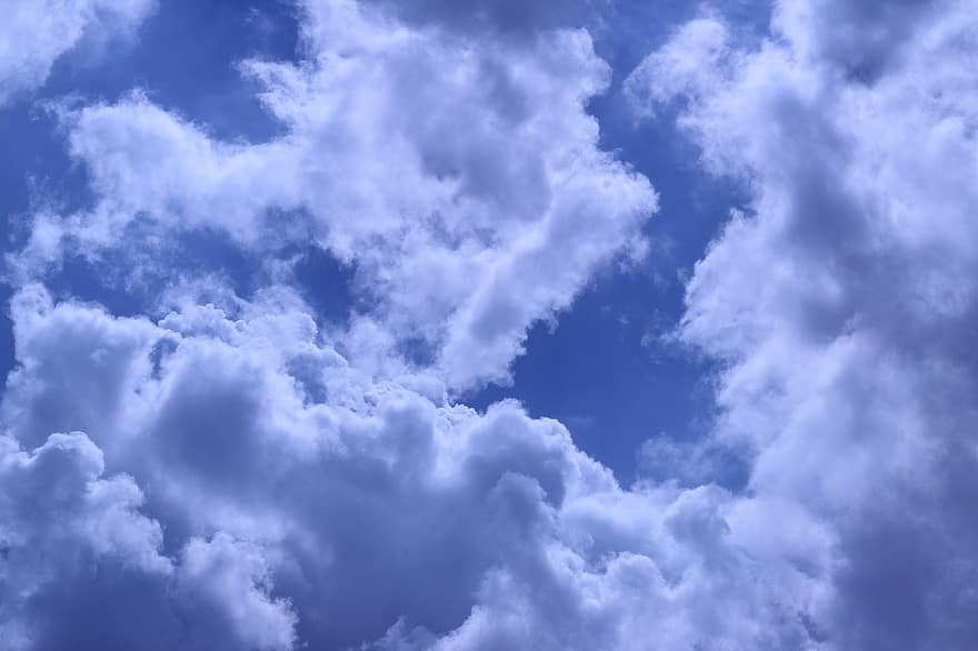 pilviä, taivas, ilmapiiri, sinitaivas, cloudscape, valkoiset pilvet, pilvinen, päivänvalo, valo, sininen, päivä