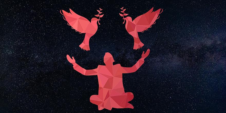 oiseau, les pigeons, homme, galaxie, Essai sur la paix, Antonyme de la paix, Types de paix, Discours sur la paix, Paix en hindi, paix mondiale, Synonyme de paix