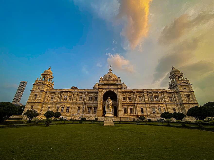memorial da victoria, monumento, arquitetura, Kolkata, histórico, parque, ashoka