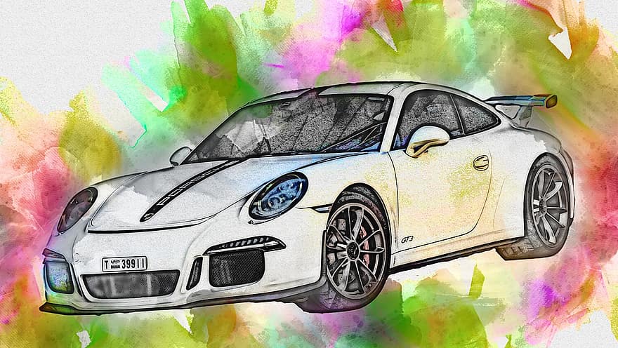 Porsche, porsche gt3, voiture, véhicule, super voiture, voiture de luxe, la vitesse, véhicule terrestre, transport, sport, roue