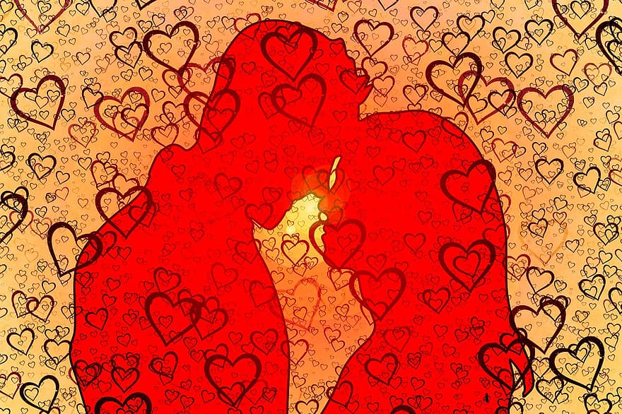 amor, los amantes, romance, fondo, romántico, día de San Valentín