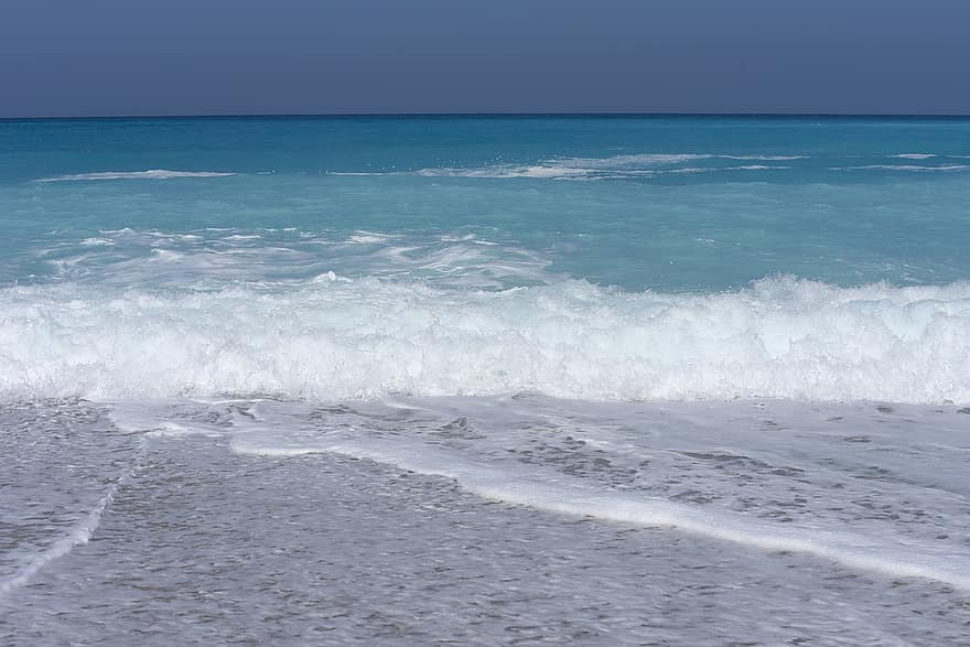 Sea, Greece, Ionion, Travel, Beach, Water, Greek, Summer, Blue, Landscape, Nature