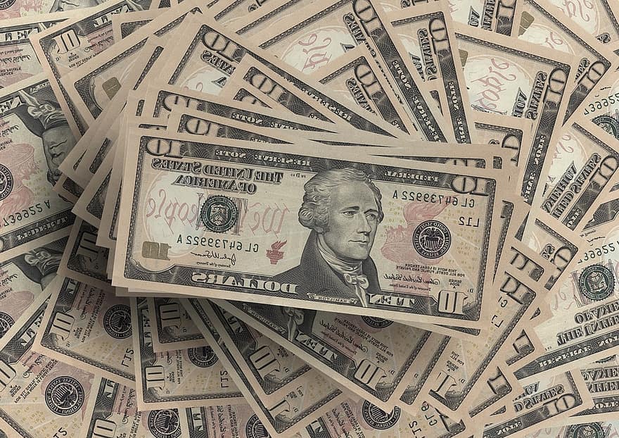 dollari, valuutta, raha, USA: n dollari, Franklin, näyttää, seteli, Rahoittaa, dollarin merkki, monet, varat