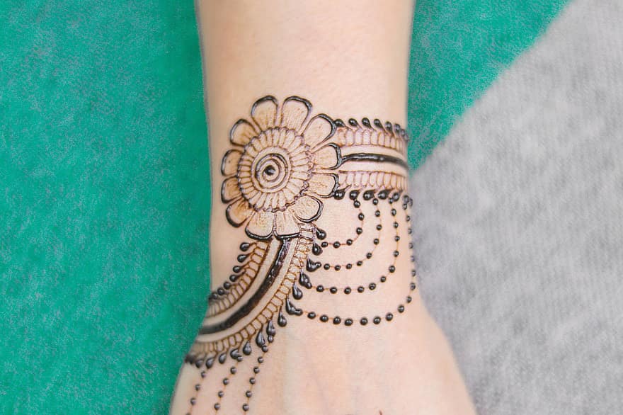 mehndi, henna tatovering, henna, mehndi hånd, mehndi mønster, mønster, tatovering, bryllup, kvinne, tradisjon